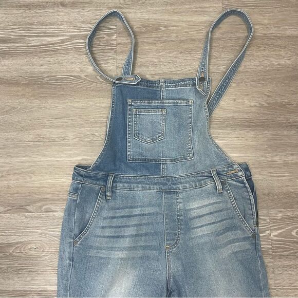 Miss Me Bib Jean Overalls Ankle Skinny Large L - Picture 3 of 13